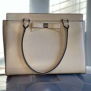 Kate Spade bag- cream color with bow detail